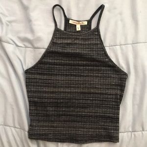 Express one eleven halter crop top